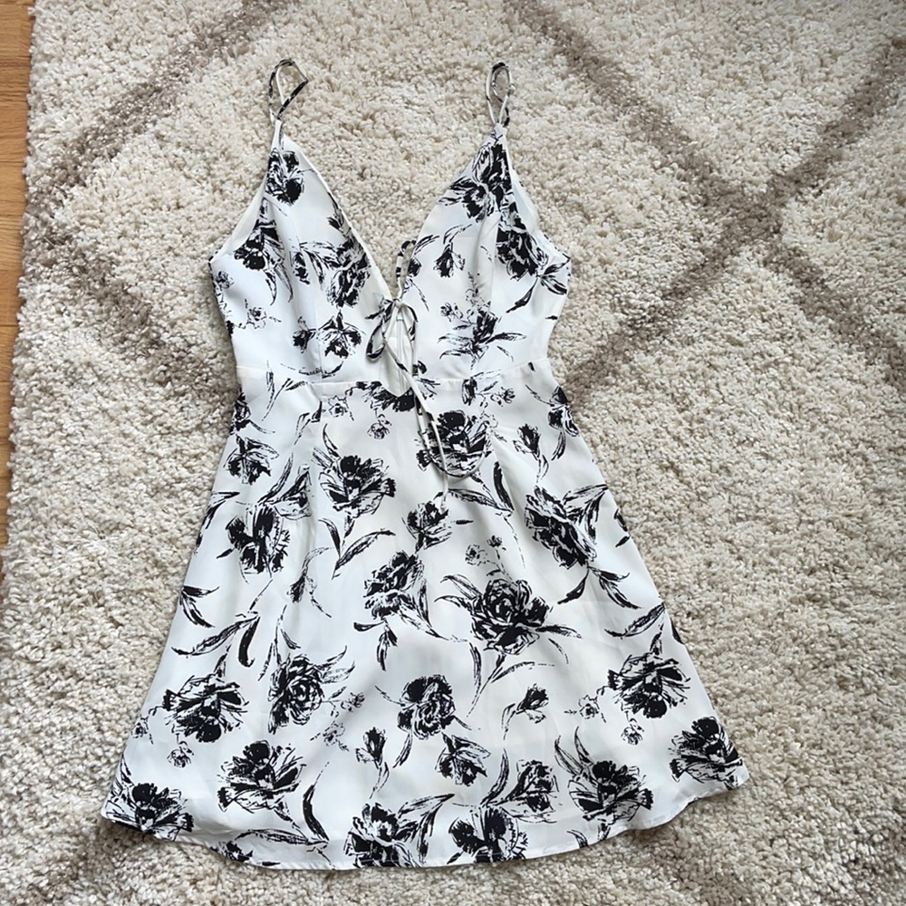 Floral print cocktail dress